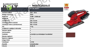 Einhell TE-OS 2520 E elektromos rezgőcsiszoló (4460620)