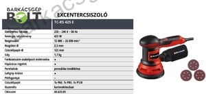 Einhell TC-RS 425 E elektromos excentercsiszoló (4462005)