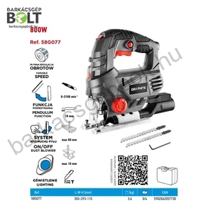 Graphite 58G077 elektromos dekopírfűrész