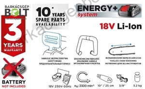 Graphite 58G034 akkus láncfűrész