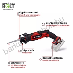 Einhell TE-AP 18/13 Li-Solo akkus orrfűrész (4326315)