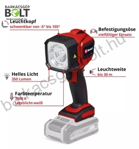 Einhell TC-CL 18/350 Li-Solo akkus lámpa (4514175)