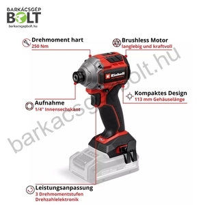 Einhell TP-CI 18/250-C LI BL-Solo akkus ütvecsavarozó (4510095)