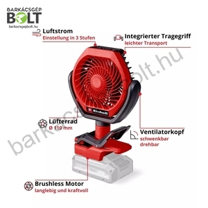 Einhell GC-CF 18/110 Li-Solo akkus ventilátor (3408061)